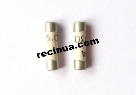 Fuse VP1-1 V (0.5A) with acceptance 3