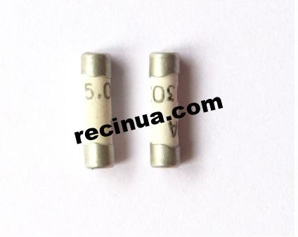 Fuse VP1-1 V (3.15A) with acceptance 3