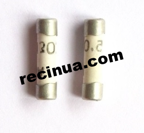 Fuse VP1-1 V (0.25A) with acceptance 7