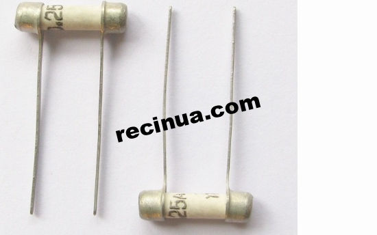 Fuse VP1-2 (0.25A) with acceptance 5