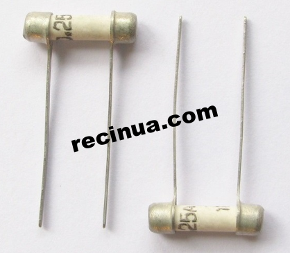 Fuse VP1-2 (1.0A) with acceptance 5